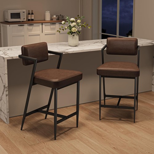 2pcs height back barstools - height,