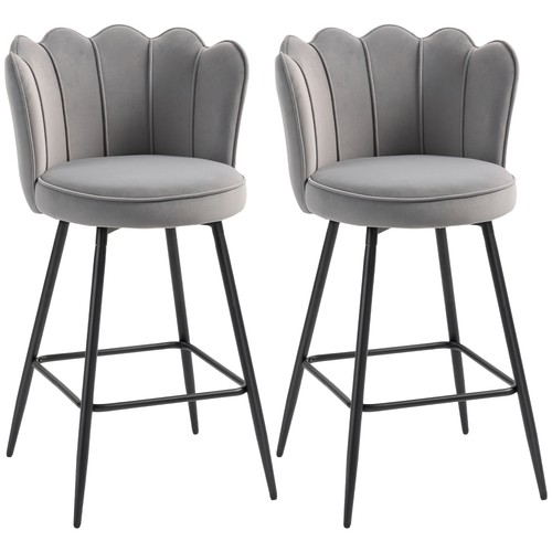 Homcom set barstools - 2, with