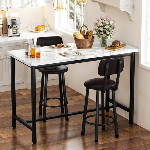 Piece bar table - bar, stools