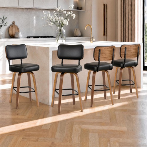 Swivel bar stools 4pcs - bar,