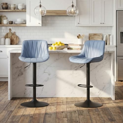 Set blue kitchen island - of,