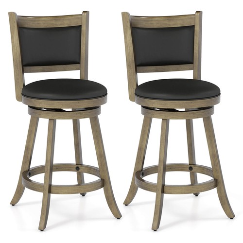 Swivel bar stools with - with, solid
