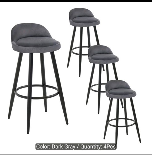 Pcs velvet bar stools - bar,