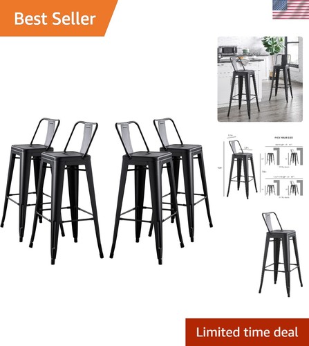 Stylish low back metal - 30”,