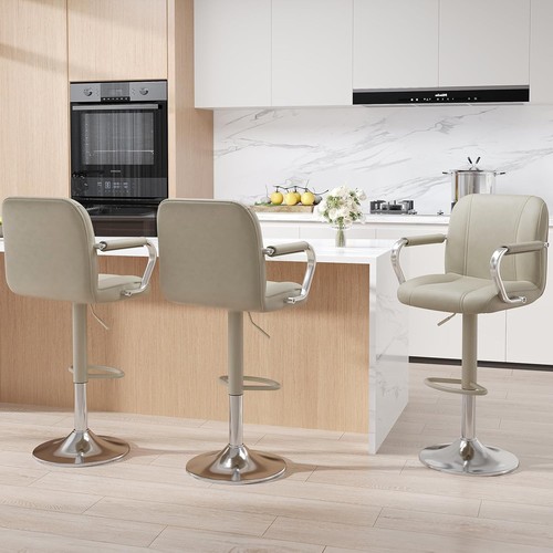 Set beige counter - set, chairs