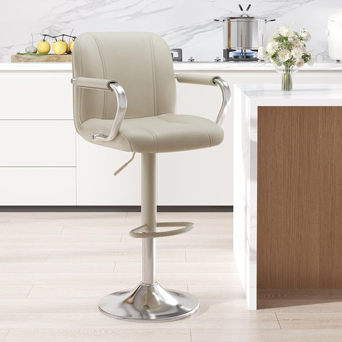 Set beige counter chairs - counter,