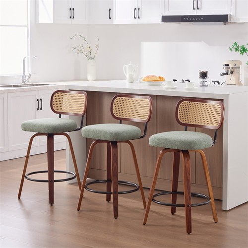 3pcs swivel bar stools - bar, stools,counter