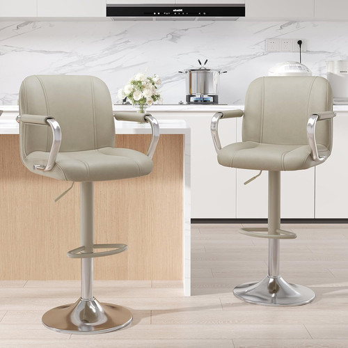 Set beige counter chairs - 2,