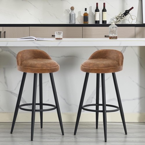 2pcs low back barstools chair - low,