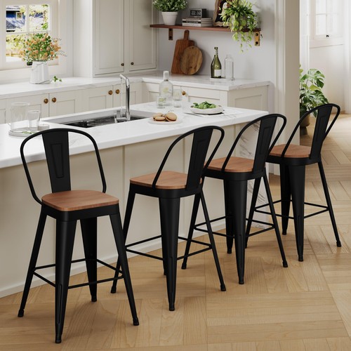 Barstools set counter - of, 4