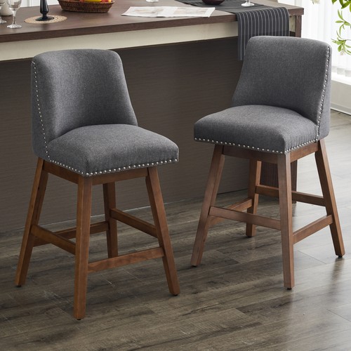 Upholstered swivel bar - swivel, stools