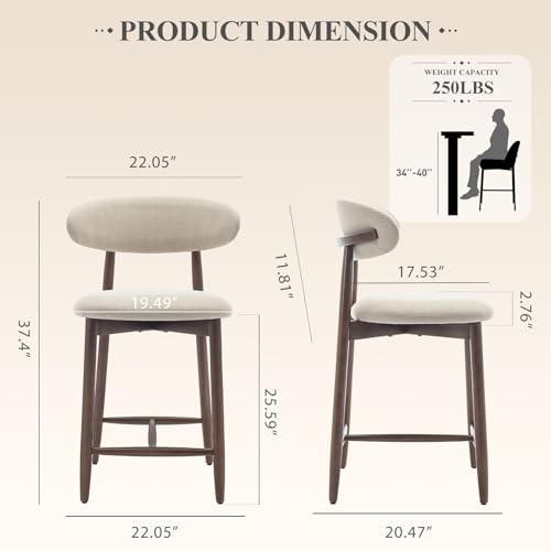 Colamy upholstered counter - upholstered,